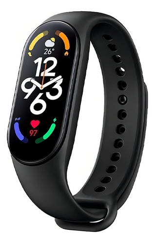 Reloj inteligente Smartband M7 para iOS y Android, negro, diseño de correa: suave