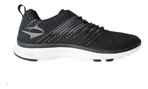 Zapatillas Topper Running Point Ii Negro Con Gris Hombre