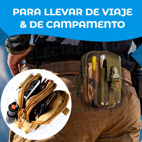 Bolso Canguro Táctico Cinturón Molle Celular Pouch Cintura