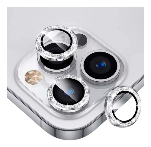 Protector Camara Glitter Para iPhone 15 Pro / 15 Pro Max