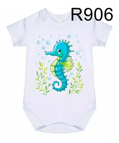 Roupa De Beb Body Cavalo Marinho R906 Parcelamento sem juros