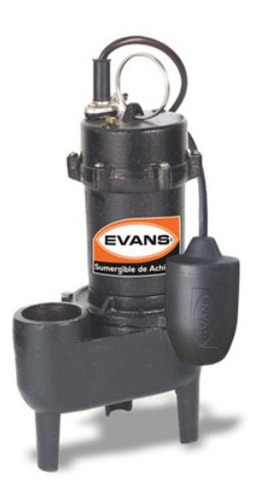 Bomba Sumergible Evans Agua Sucia .5 Hp, 115v, Descarga 2