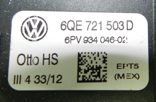 Pedal Do Acelerador Vw Gol G5 2009 A 2013 61e721503d (Usado)