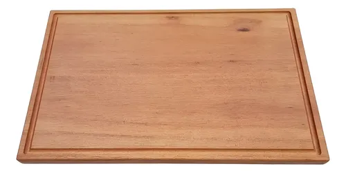 Tabua De Churrasco Carne Madeira Maciça Grande 60x40cm tábua de m...