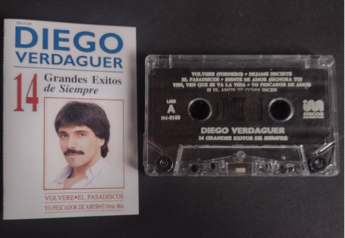 Diego Verdaguer 14 Grandes Exitos De Siempre Cassette