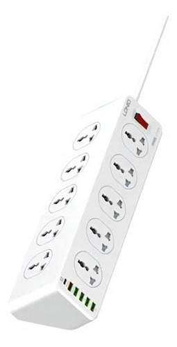 Ldnio - Regleta De 10 Enchufes + 4 Usb Pd 20w Sc10610 Color Blanco