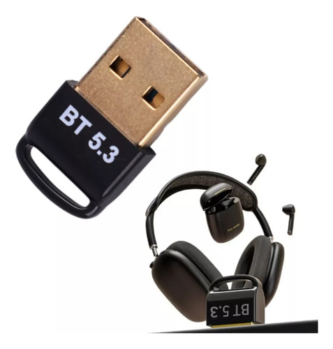 Adaptador Bluetooth Usb5.3 Para Computadora Teclado Ratón