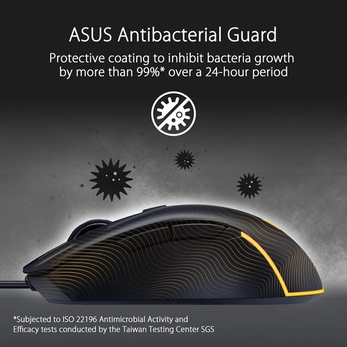 Mouse Asus 90mp0320-bmaa00 Para Juegos Color Negro