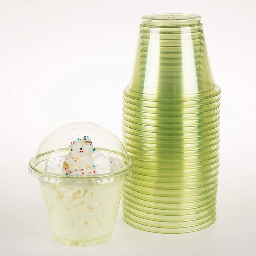 25 Unidades De Vasos Plasticos Para Comer Postres