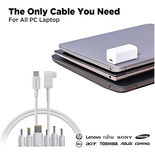 Cable Adaptador De Corriente Ct Usbc De 1.5 M Puntas De...