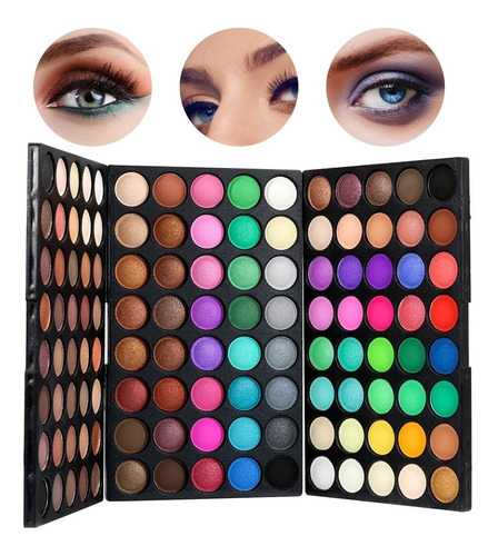 Imagen 1 de 8 de Juego De Paleta De Sombras De Ojos De 120 Colores