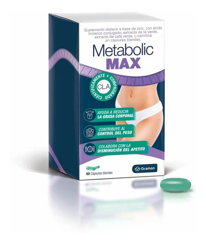 Suplemento Dietario Metabolic Cla Max X 60 Caps