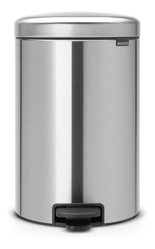 Bote Basura Con Pedal Newi Acero Inoxidable 20 L Brabantia Color Gris