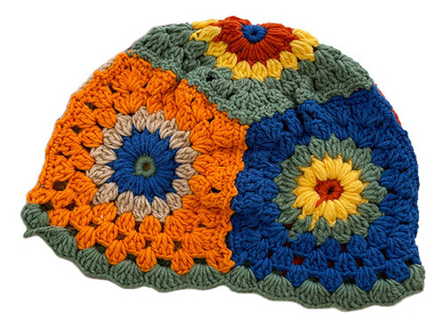 Sombreros De Playa Tejidos De Crochet Con Flores 2024