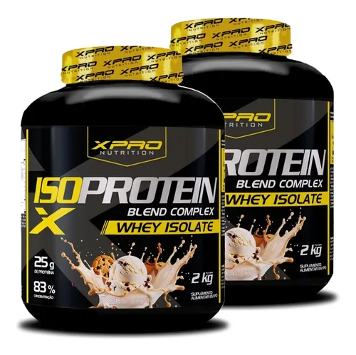 Kit 2x Whey Iso Protein Complex 2kg Xpro Nutrition