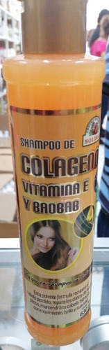 Shampoo Colágeno Vit E Baobab Nolisan 630ml Kit 10 Piezas