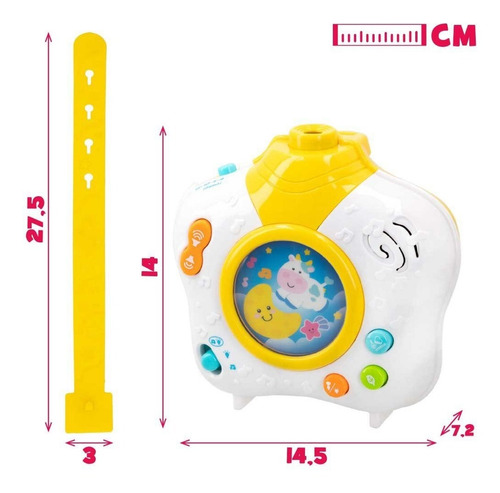 Proyector Para Cuna Con Luz Y Sonido Wiinfun Giro Didáctico