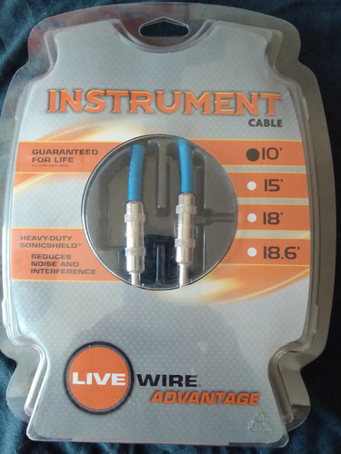 Cable Plug Guitarra 3 Metros Instrumento