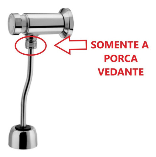 Porca Vedante Tubo Descarga Mictório 3/8 Pressmatic - Docol 