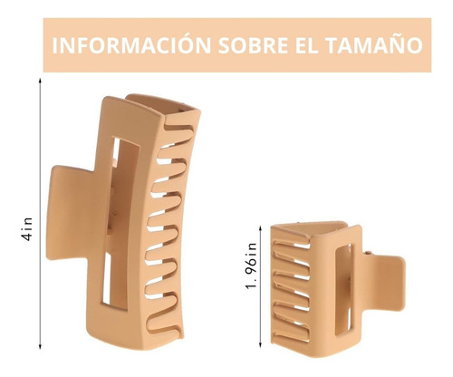 Juego De 12 Horquillas For Mujer, Horquillas Cuadradas Y