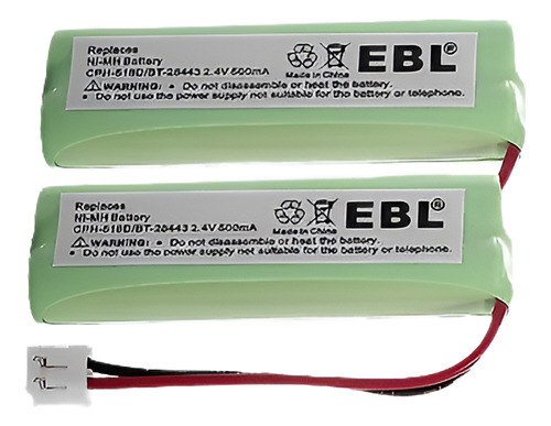 2 X 500mah Batería Teléfono Inalámbrico V-tech Bt-18443 2844