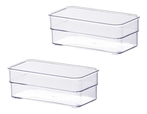 Organizador Modular Paramount Diamond Gavetas Talheres 2 Un Cor Transparente