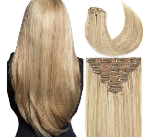 Caliee Extensiones De Cabello Humano Con Clip, P12-60, Exten