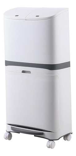 Cubo De Basura De Cocina De 48 Litros De Capacidad, Doble Ca