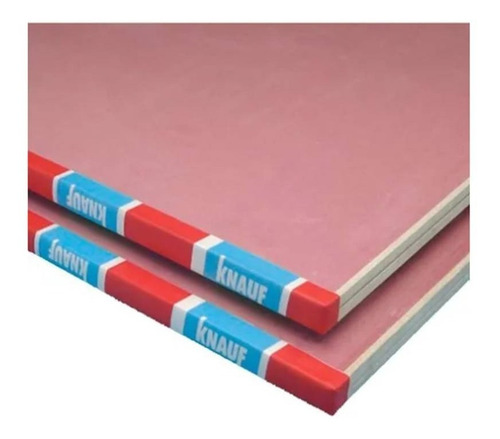 Imagen 1 de 5 de Placa Yeso Knauf Cortafuego Roja 12,5 X 2,4 Mts La Plata Bk