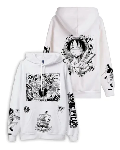 Buzo Hoodie Con Capucha - De One Piece, Monkey D. Luffy