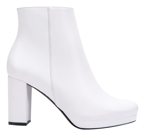 Bota Botin Plataforma Tacon Vestir Mujer Yaeli 977423