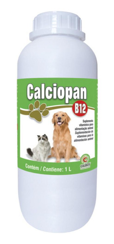 Calciopan B12 Calcio Suplemento Vitaminico Caes Ave Oral 1lt