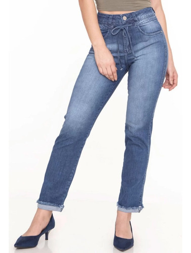 Best West-jeans Recto Eliana Tiro Alto 1248 Azul