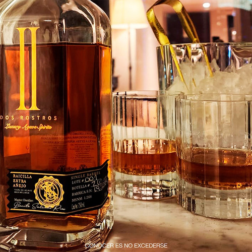 Raicilla Dos Rostros Extra Añejo De 750ml