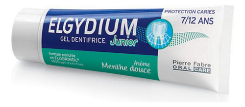 Pasta dental infantil Elgydium Junior Menta Suave en crema sin gluten 50 ml