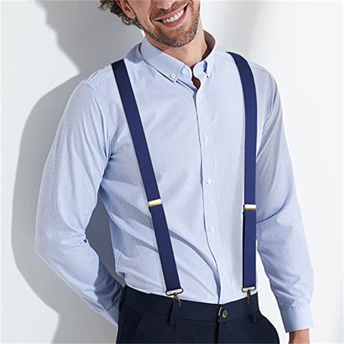 Tirantes Para Pantalones Para Hombre, 4 Clips, Elásticos Aju