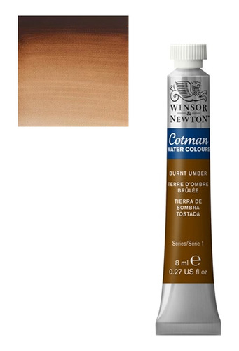 Acuarela Winsor & Newton Cotman 8ml Tierra Sombra Tostada