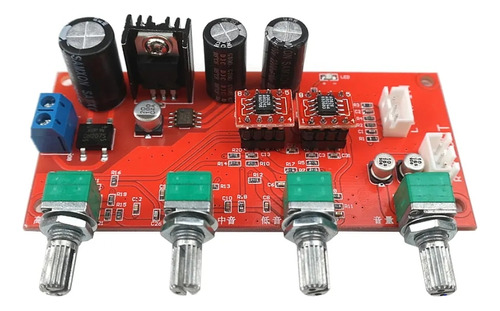 Modulo Preamplificador 3 Tonos Bajo, Medio Y Agudo 12-24v