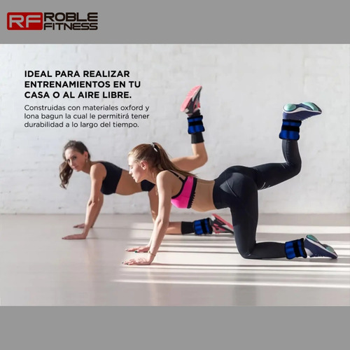 Imagen 5 de 9 de Tobillera Con Peso Ergonomica Neoprene 2 Kg C/u Precio Par