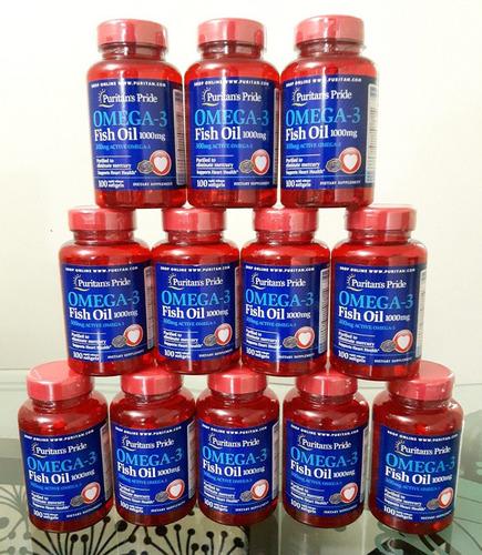 Omega 3 Fish Oil 1.000 Mg Puritan´s Pride 200 Softgels