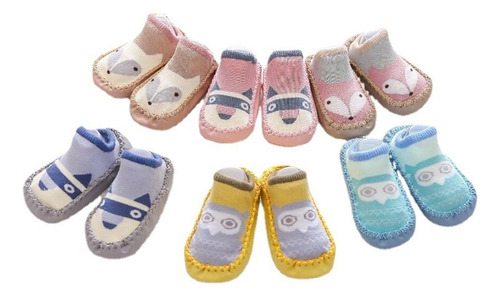 6 Pares-calcetines De Piso Para Bebés