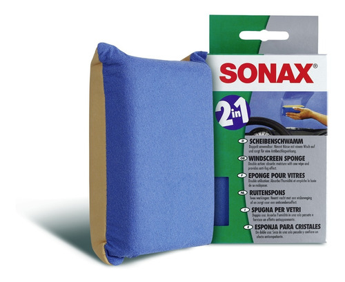 Sonax Esponja Para Cristales 2 En 1 - Highgloss Rosario