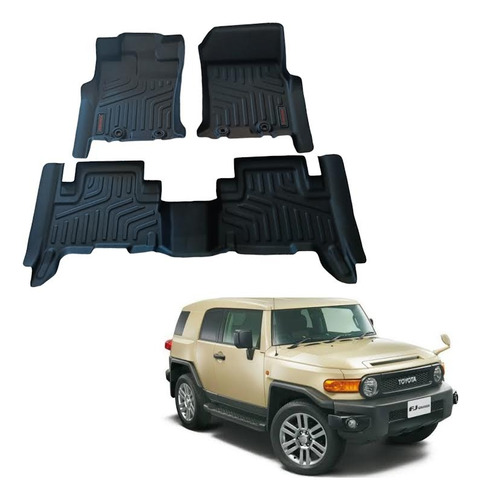 Tapetes Uso Rudo Toyota Fj Cruiser 2008-2010 Tipo Charola 