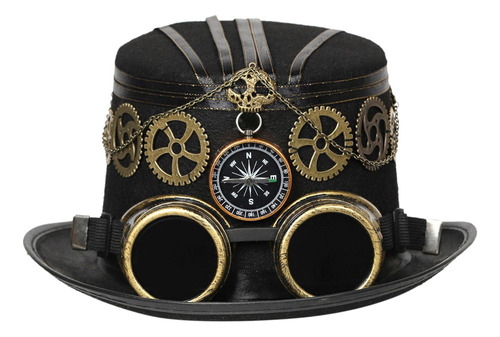 Steampunk Top Hat Disfraz Gótico Diadema Punk Fedoras Stage