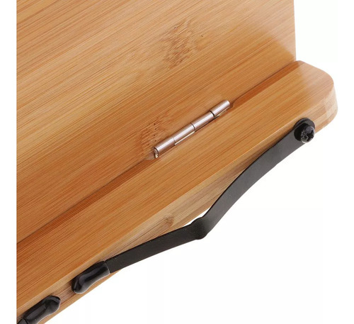 Soporte Para Libro Bambú Tablet Ipads Book Holder Atril De