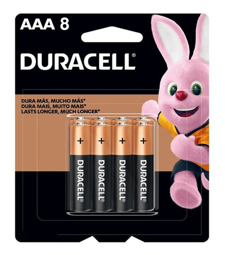 Pilas Duracell Aaa Duracell Alcalina 8 Pilas