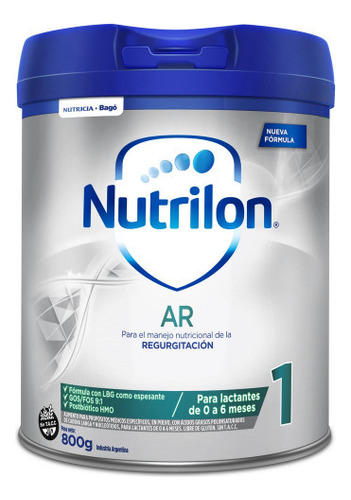 Nutrilon Leche Infantil A.r. 1 Lata Polvo X800g 