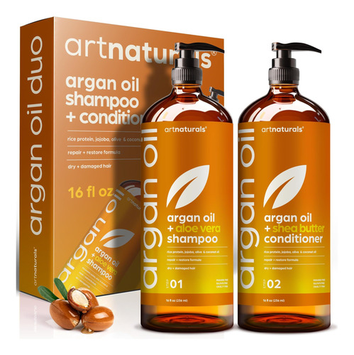 Artnaturals ' Champú Y Acondicionador De Aceite De Argán