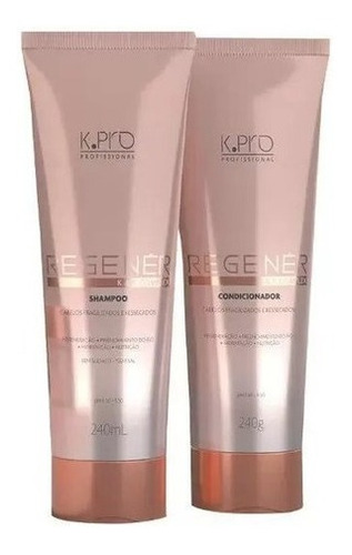 Kit Shampoo+condicionador Regener Kpro Reconstrução Capilar