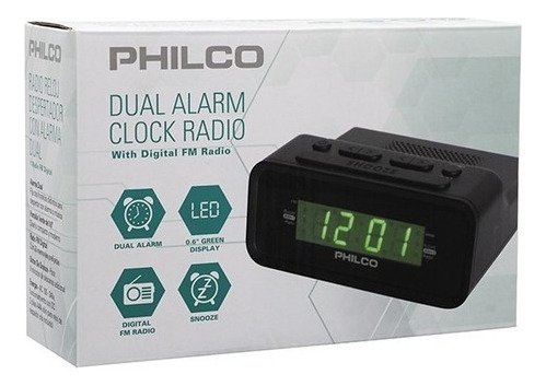 Radio Reloj Despertador Digital Philco 1006gr. Gran Canal